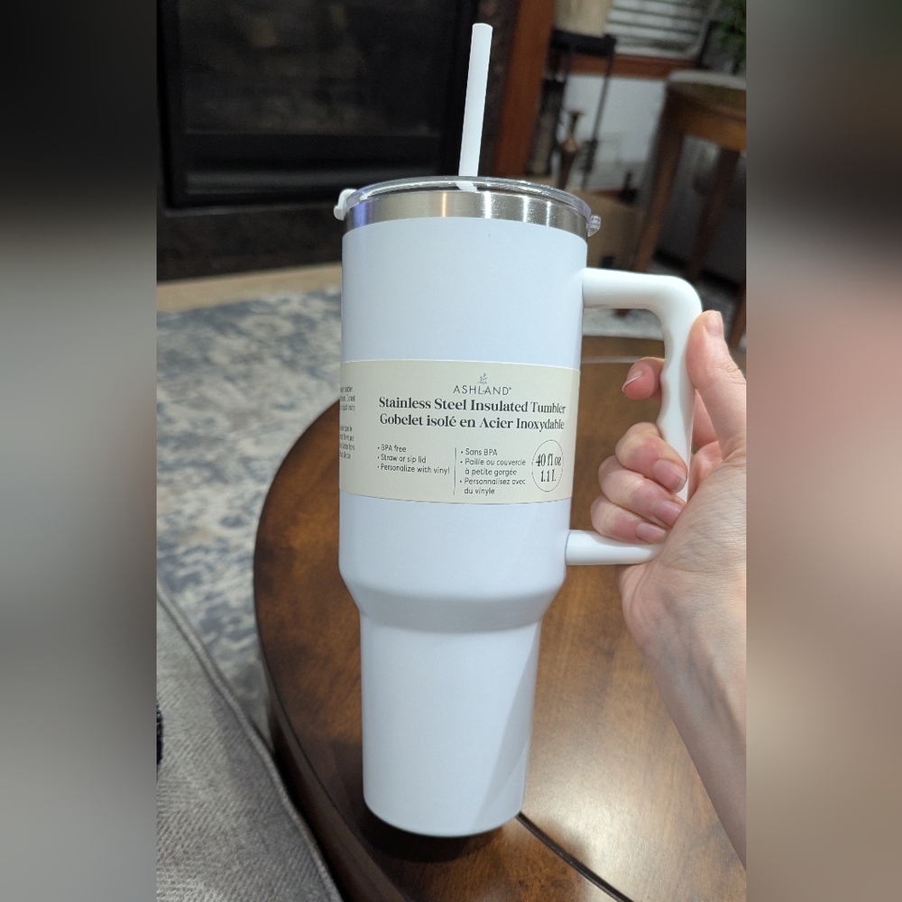 Ashland White Stainless Steel Insulated Mug